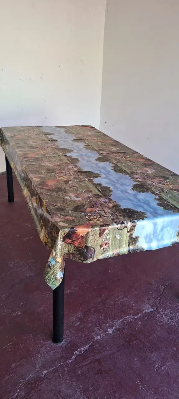 Mesa Grande de 2.60 metros de vidro temperado - Foto 2