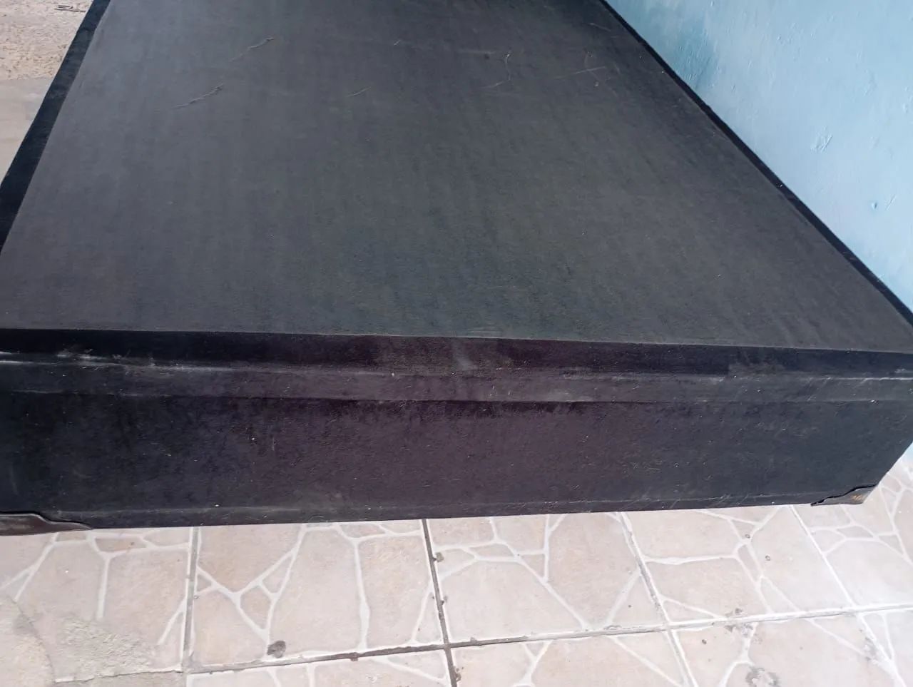 box de casal tamanho padrão de veludo  - Foto 2