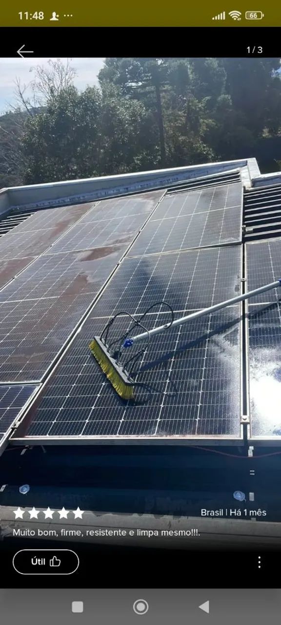 Limpeza de placa solar 