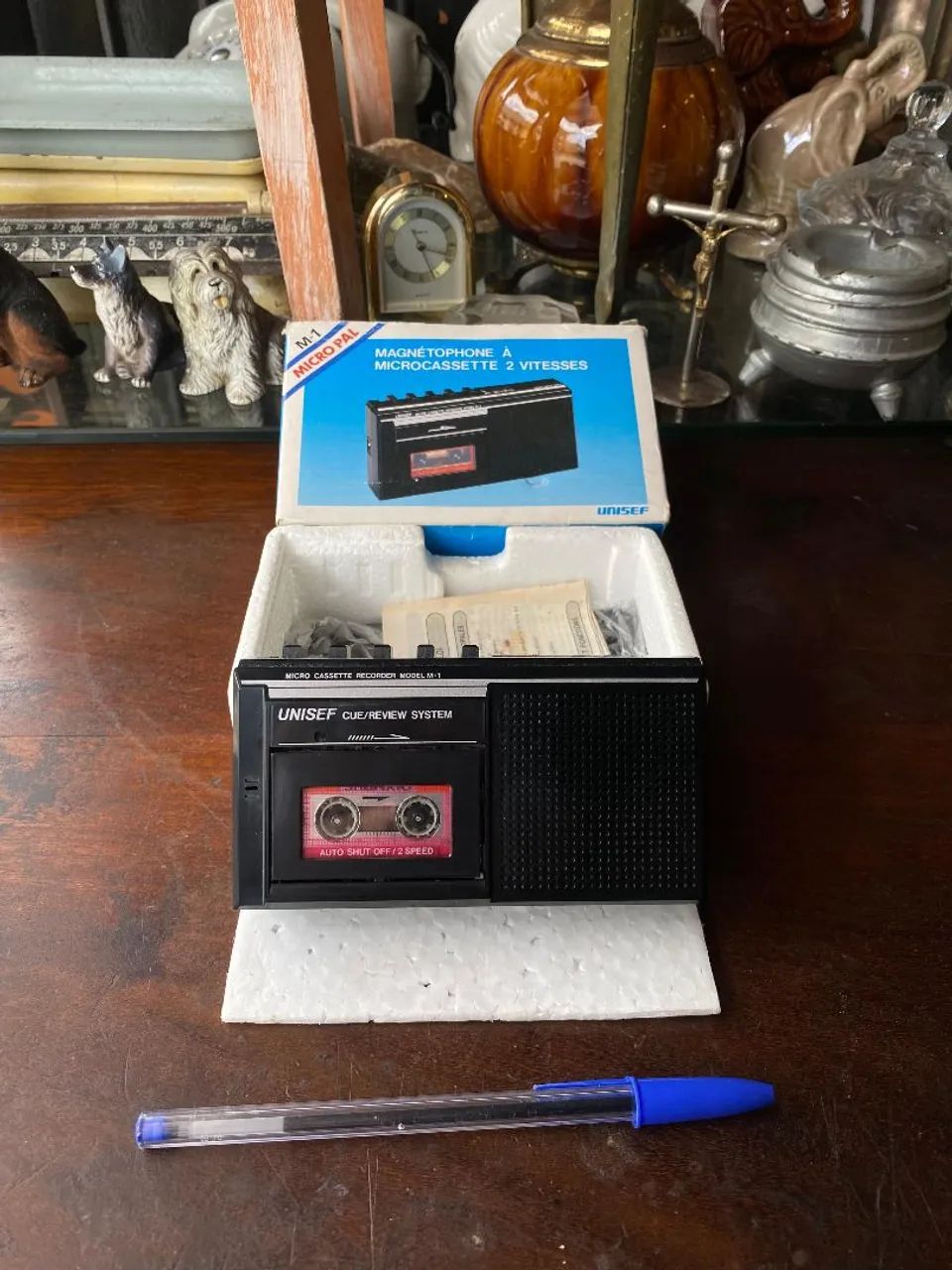 Gravador antigo microcassette unisef (Japan) (ref:349)