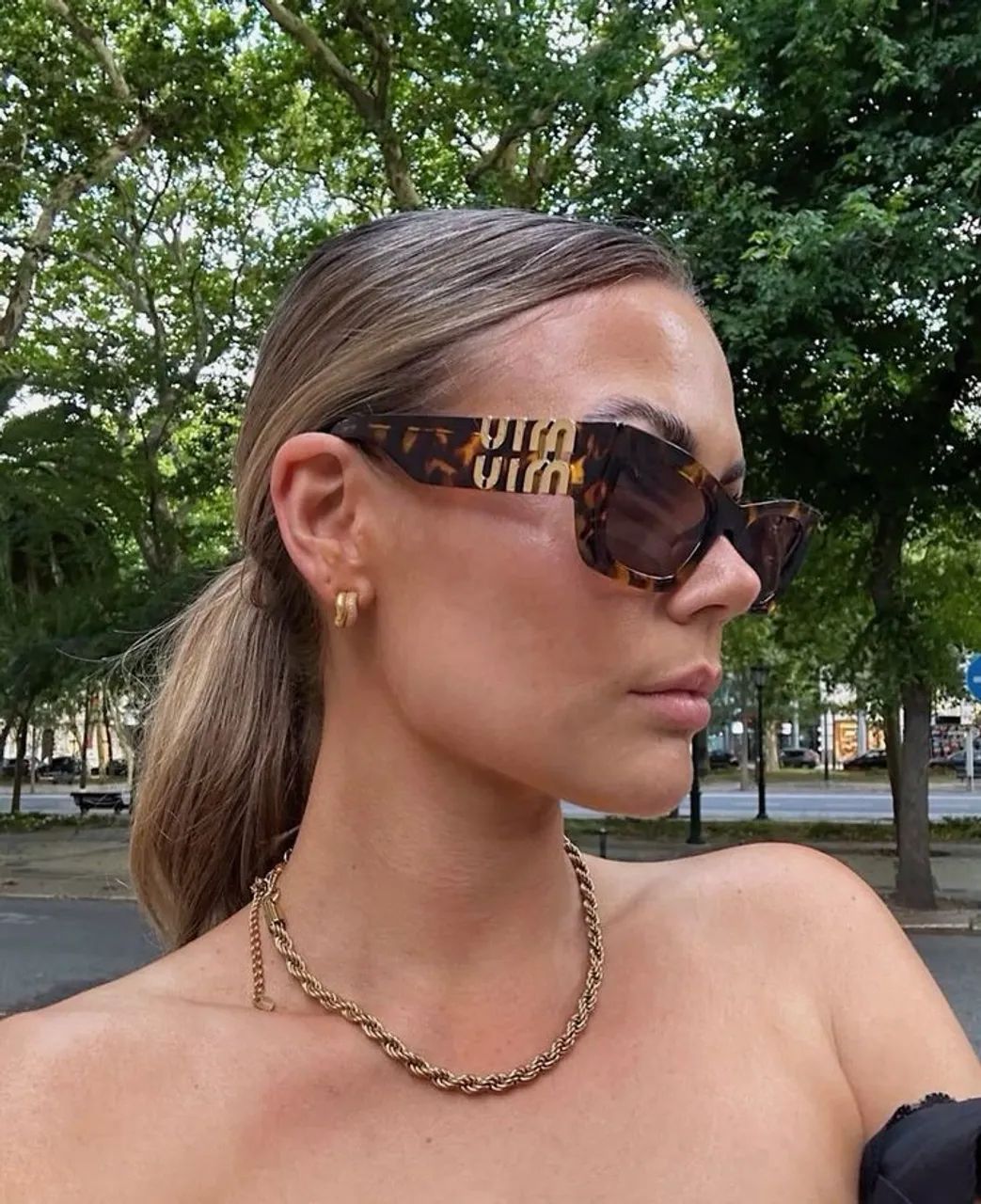 Óculos Miu Miu Premium lente polarizada 