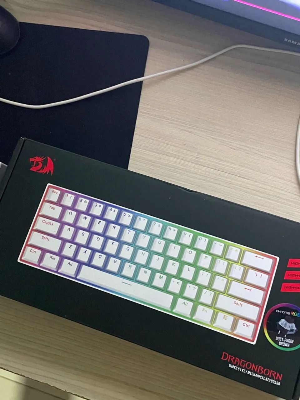 Teclado mecânico redragon dragonborn  - Foto 3