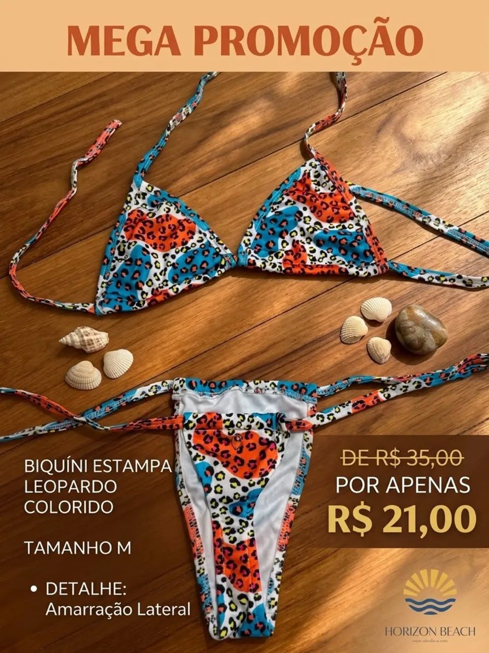 Moda praia com 40% Enquanto durar o estoque 