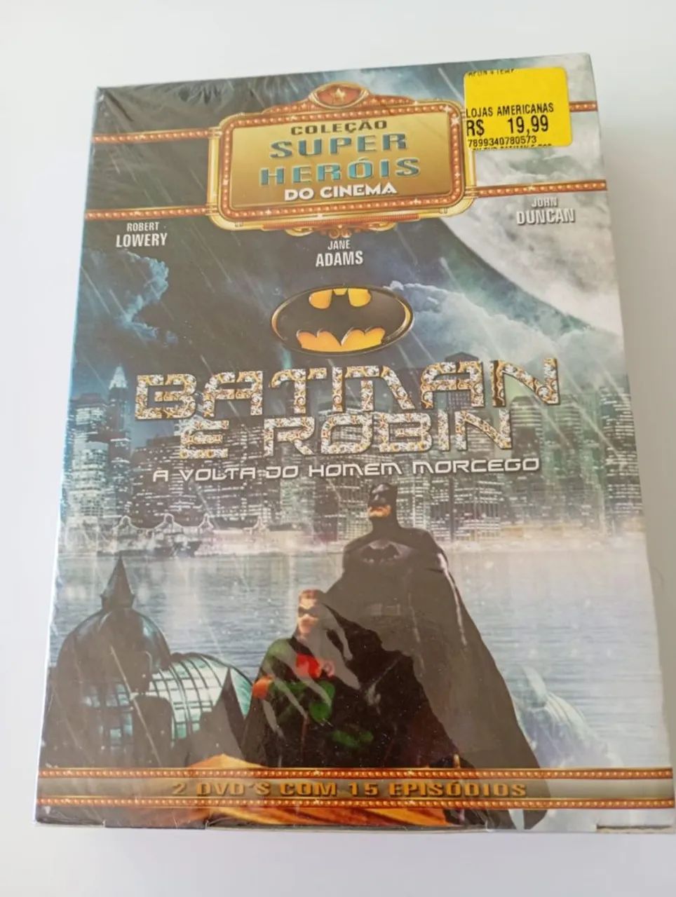 DVDs histórico do Batmam e Robin 1943 e 1949, lacrado!!