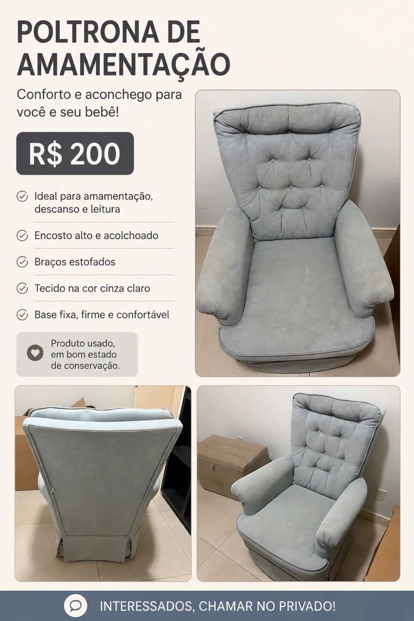 Poltrona amamentação 