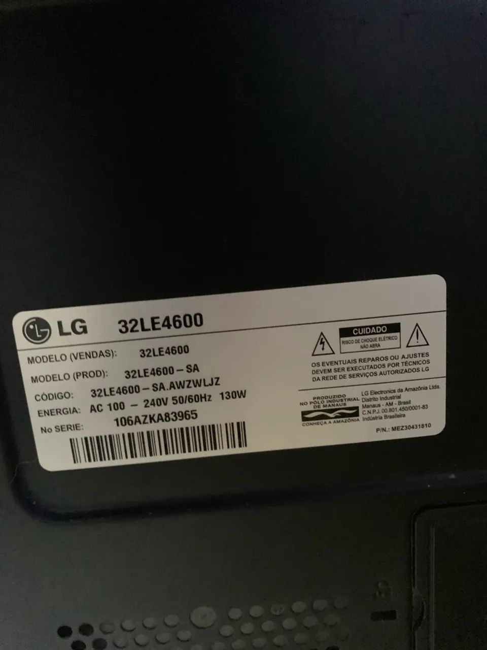 Televisão LED 32 Polegadas LG 32LE4600 (leia o anúncio) - Foto 2