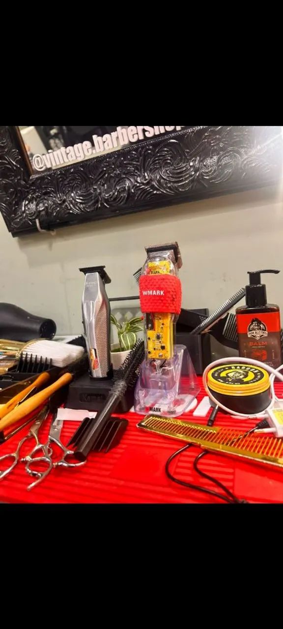 Maquinas para barbeiro profissional/ kemei e wmark