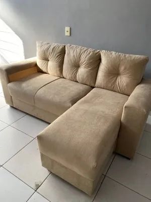 sofa chaise mega promocao cores entrega 65566226281217121