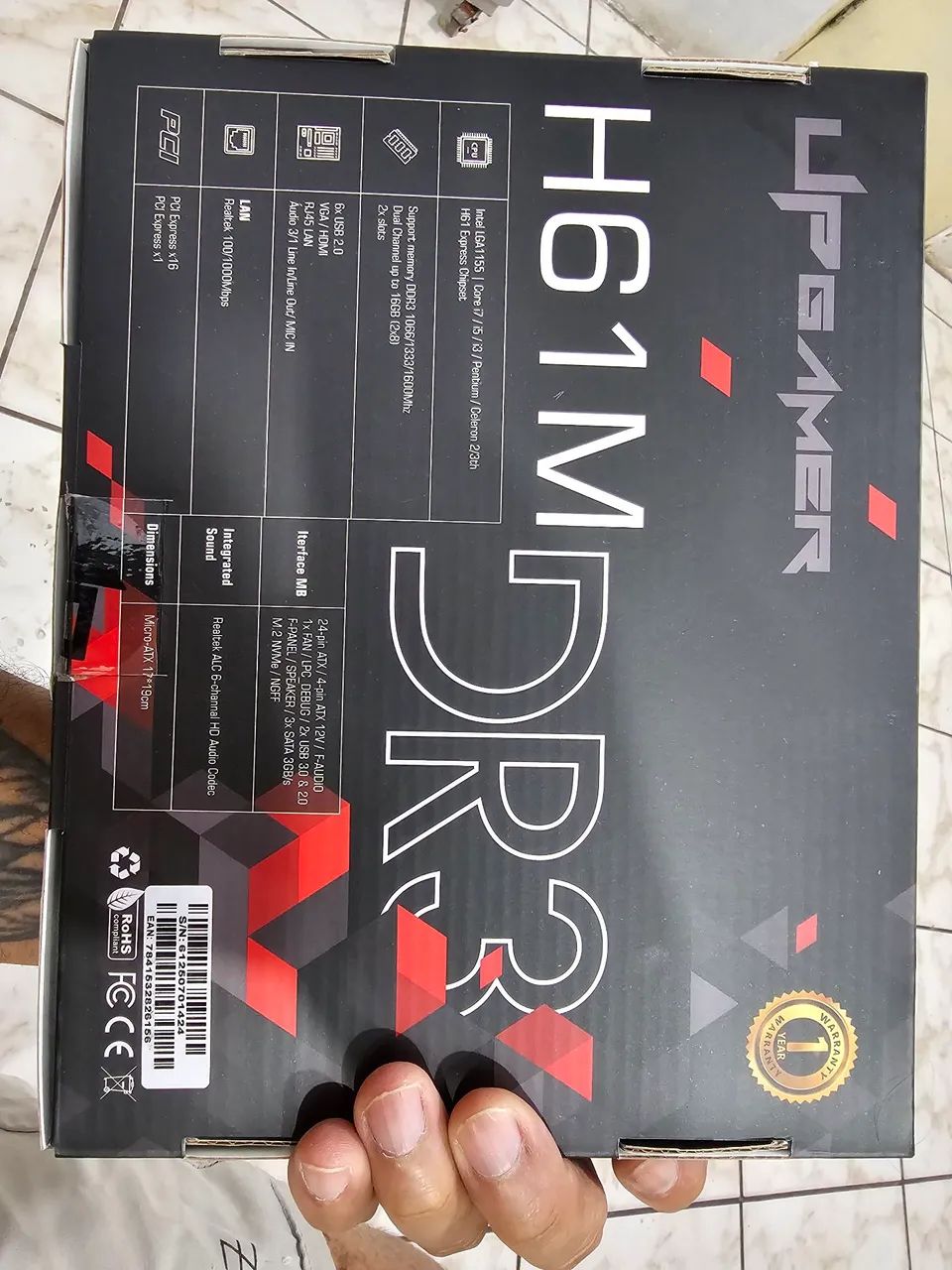 Placa mãe Upgamer H61M DDR3 - Foto 2
