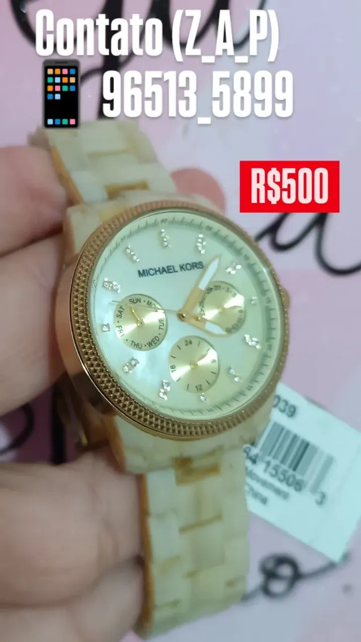 Relógio MICHAEL KORS MADRE PEROLA FUNCIONAL - Foto 2