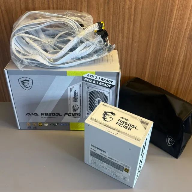 FONTE MSI MAG A850GL PCIE5 WHITE