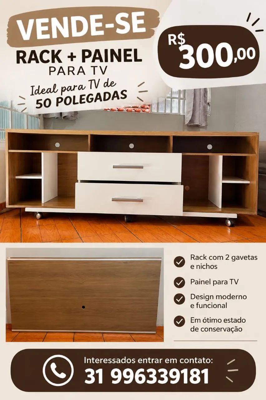 Vendo rack / painel 