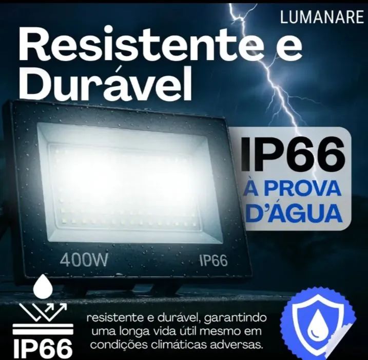 Refletor de LED Branco Frio 400W - Foto 3