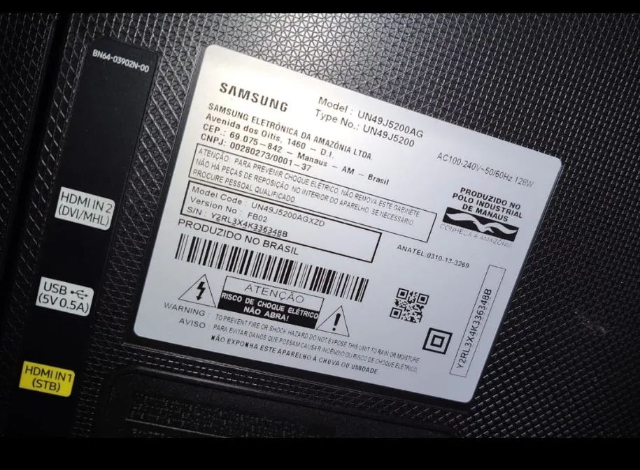 Smartv TV Samsung 49" polegadas nova - Foto 2