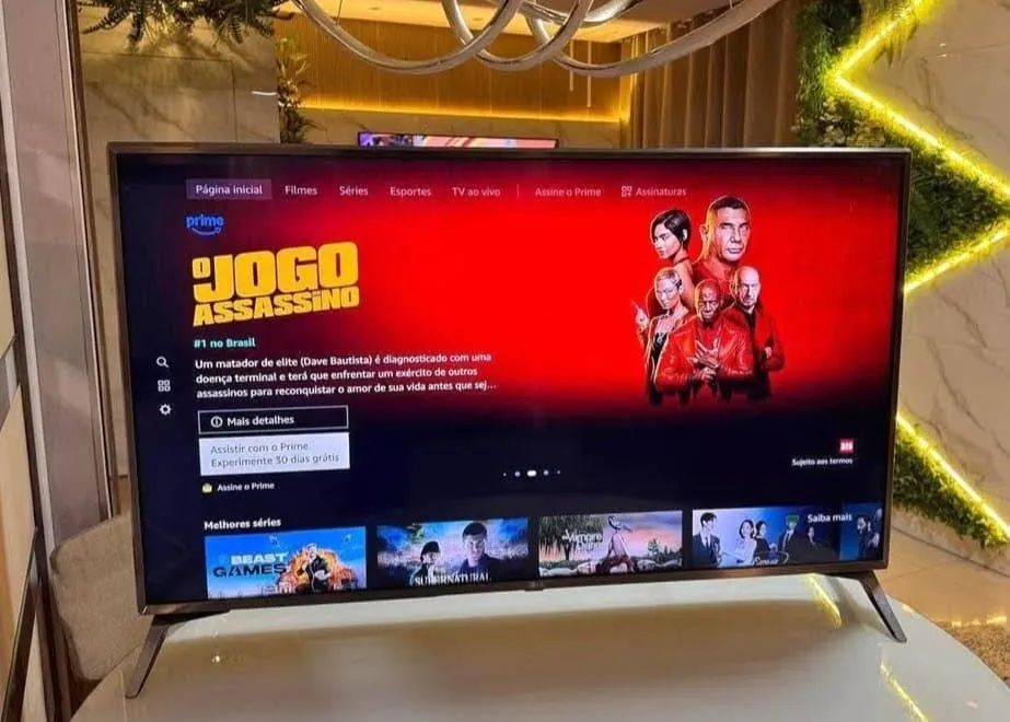 TV 43 polegadas smart com cabo controle todos apss YouTube e Netflix é d mais  - Foto 4