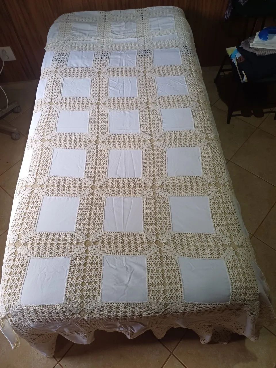 Colcha de crochê casal 
