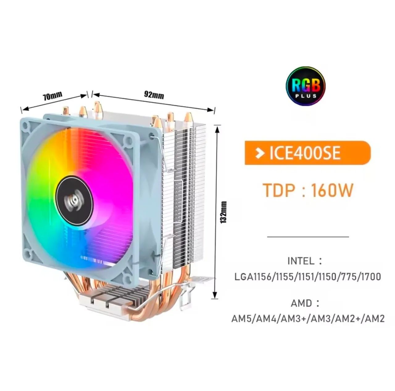 Air Cooler Aigo ICE400Se 4 Heat Pipes - Foto 2