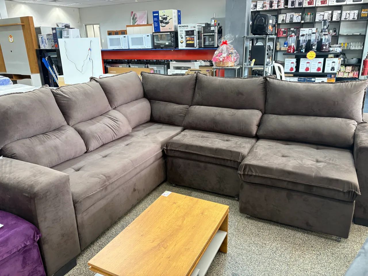 Sofá Novo Retrátil Reclinável 5 Lugares - Foto 3