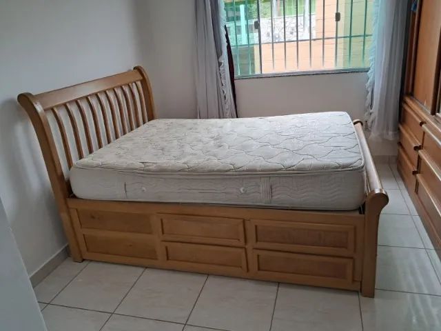 Cama MADEIRA + COLCHÃO  - Foto 3