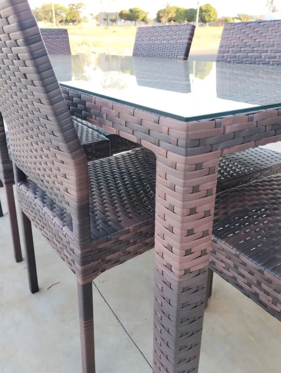 Jogo de Mesa de 06 Lugares Novas c/ vidro -  - Foto 3