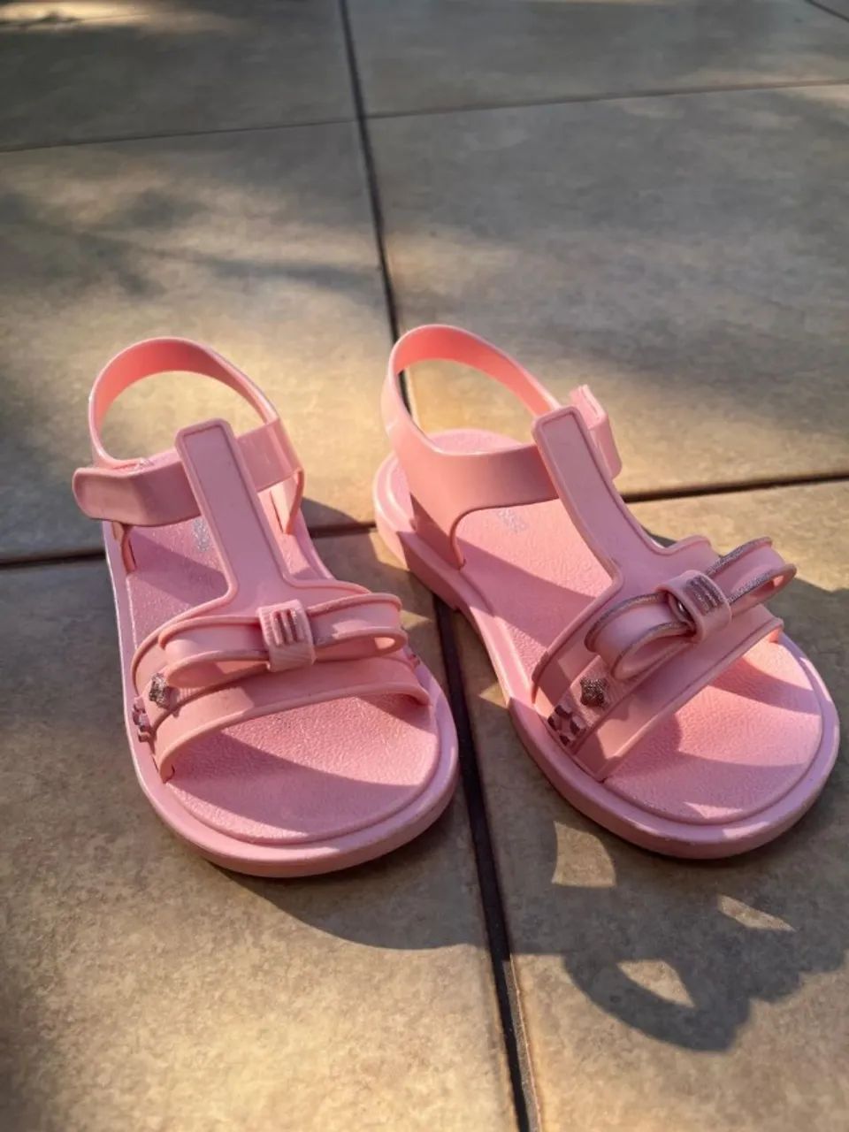 sandalia rosa mini melissa usada - tam 22 - Foto 2