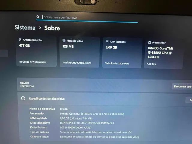 Notebook Lenovo ThinkPad x280 - Foto 3