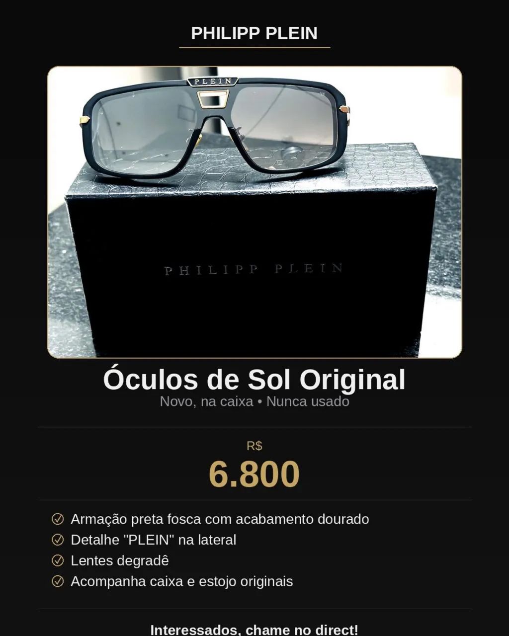 Óculos solar Phillip Plein 