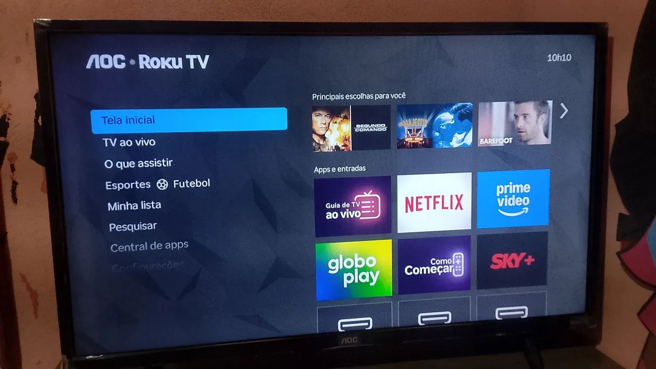 Tv AOC 32 polegadas smart nova e completa 