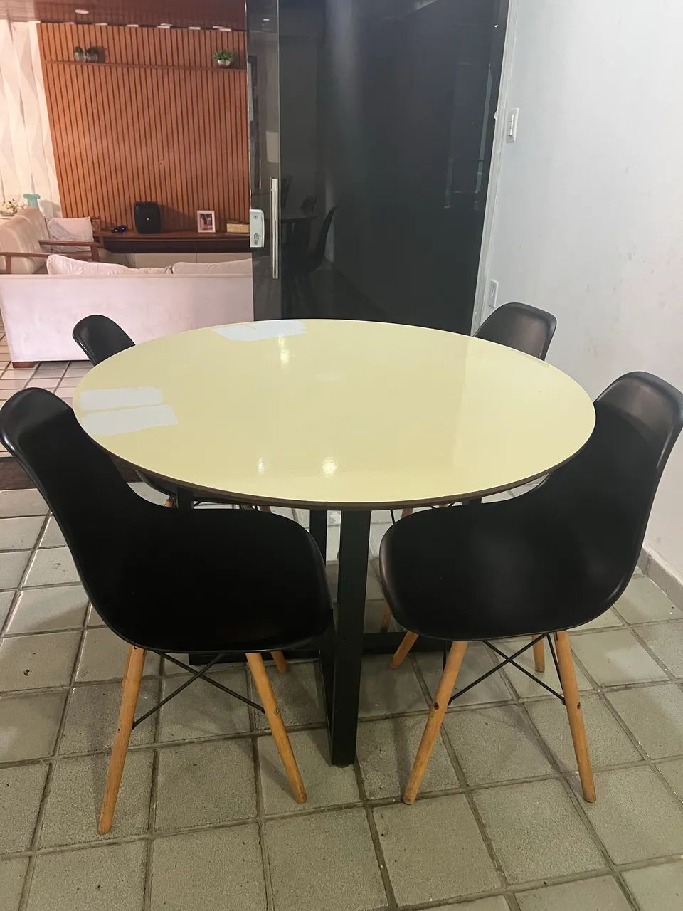 Mesa de jantar 110 diâmetro  - Foto 4