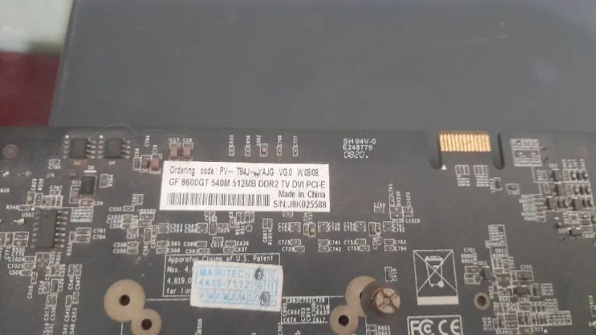 Placa De Vídeo Nvidia Geforce 8600gt 540m 512mb Ddr2 Pci-e - Foto 4