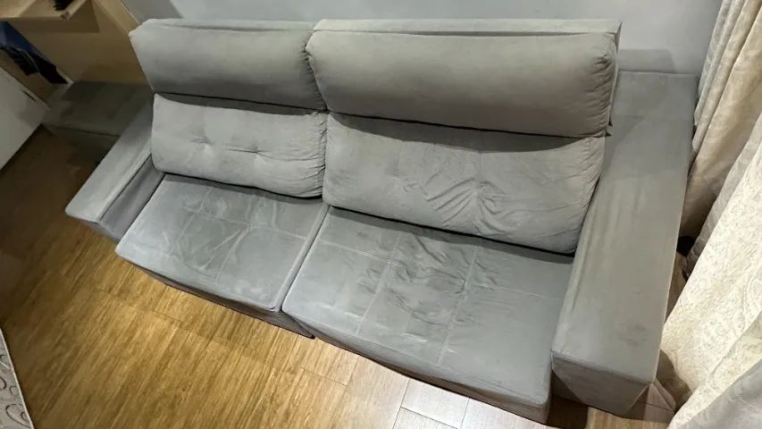 Sofá retrátil + baú de brinde - Foto 2