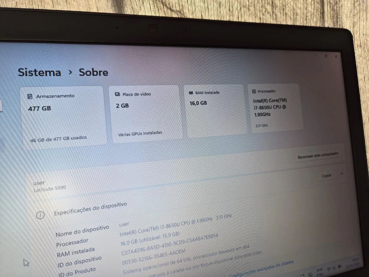 Notebook Dell latitude 5590 - Foto 5