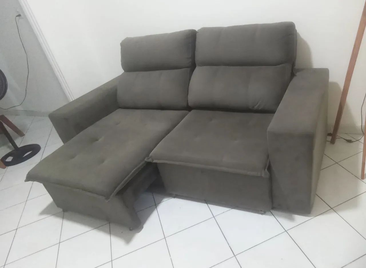 Sofá retrátil 3 lugares  - Foto 4