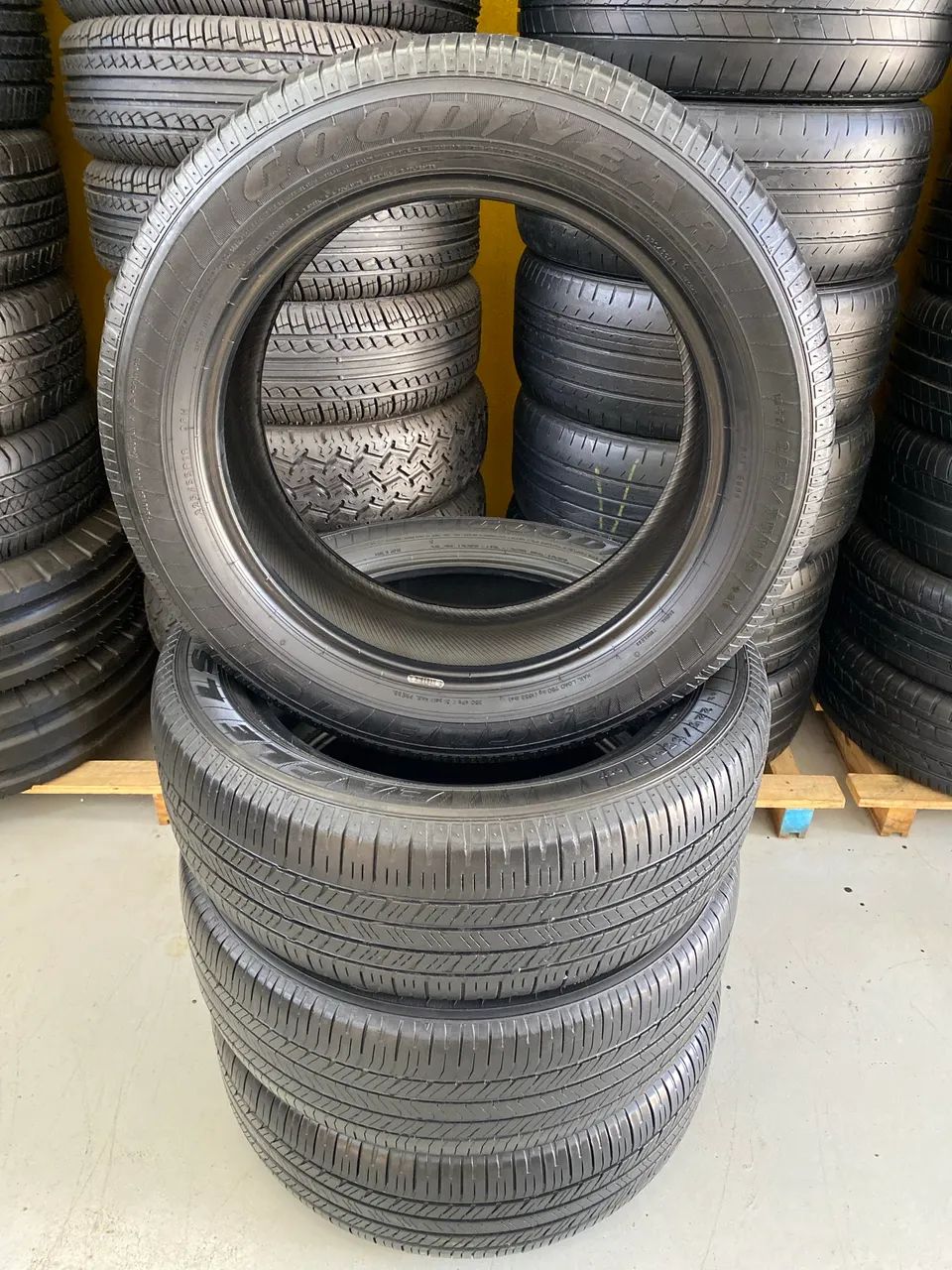 04 PNEUS 225/55/18 GOODYEAR EAGLE USADOS - Foto 2