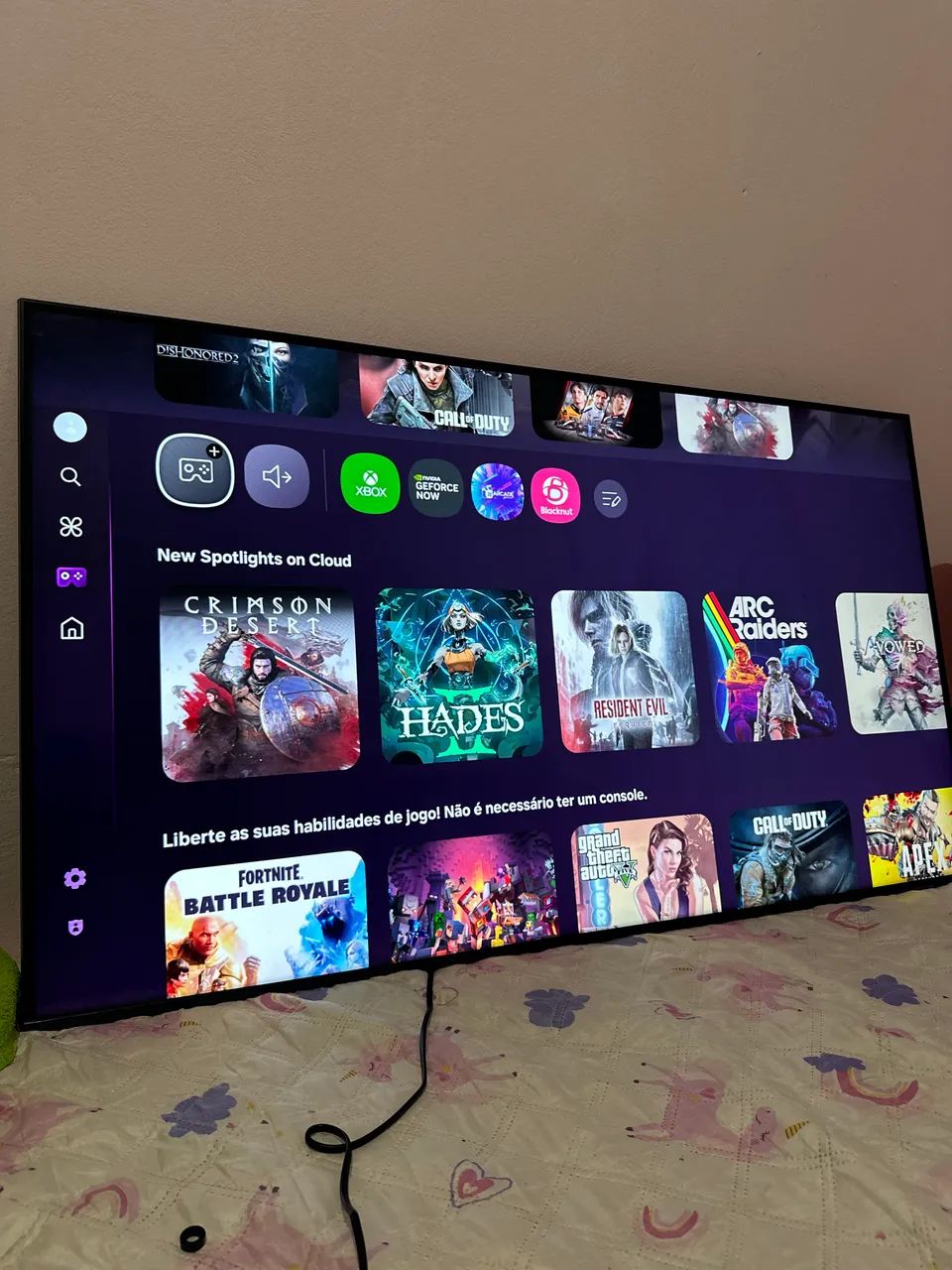 Smartv Samsung ultra slim com X box 50 4 k - Foto 2