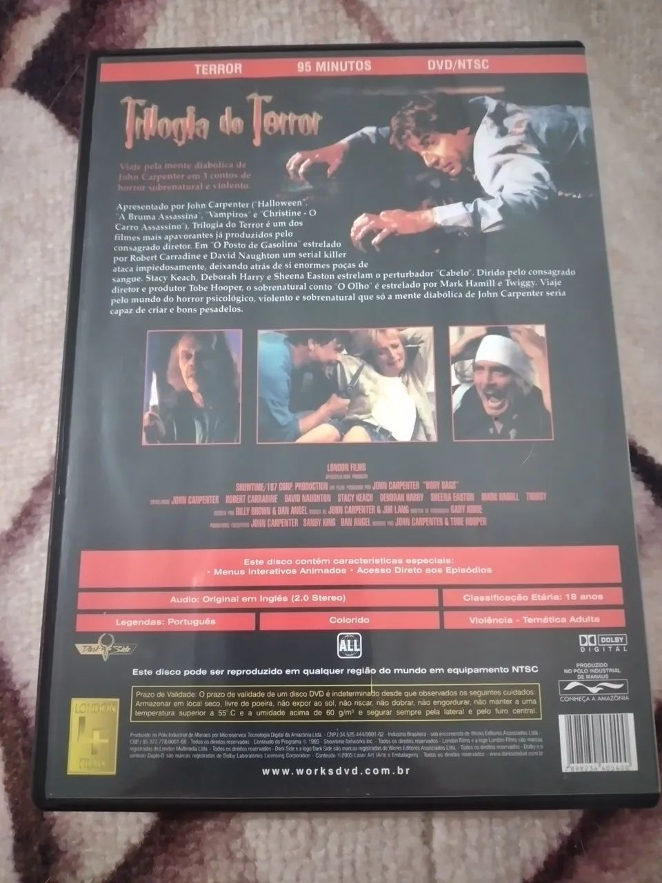DVD John Carpenter " Trilogia do Terror - Foto 2