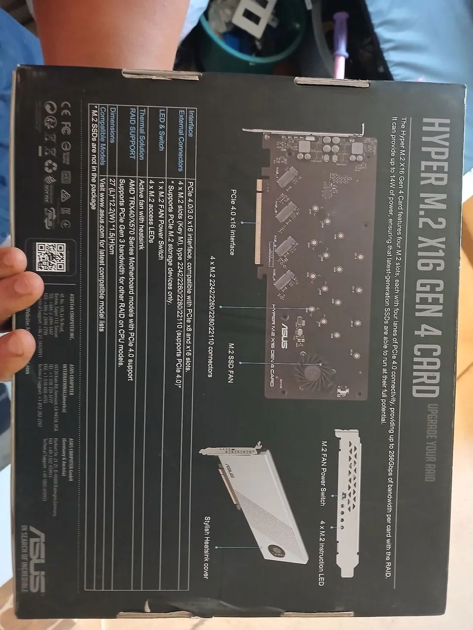 Placa de Expansão ASUS Hyper M.2 Gen 4 - Foto 2