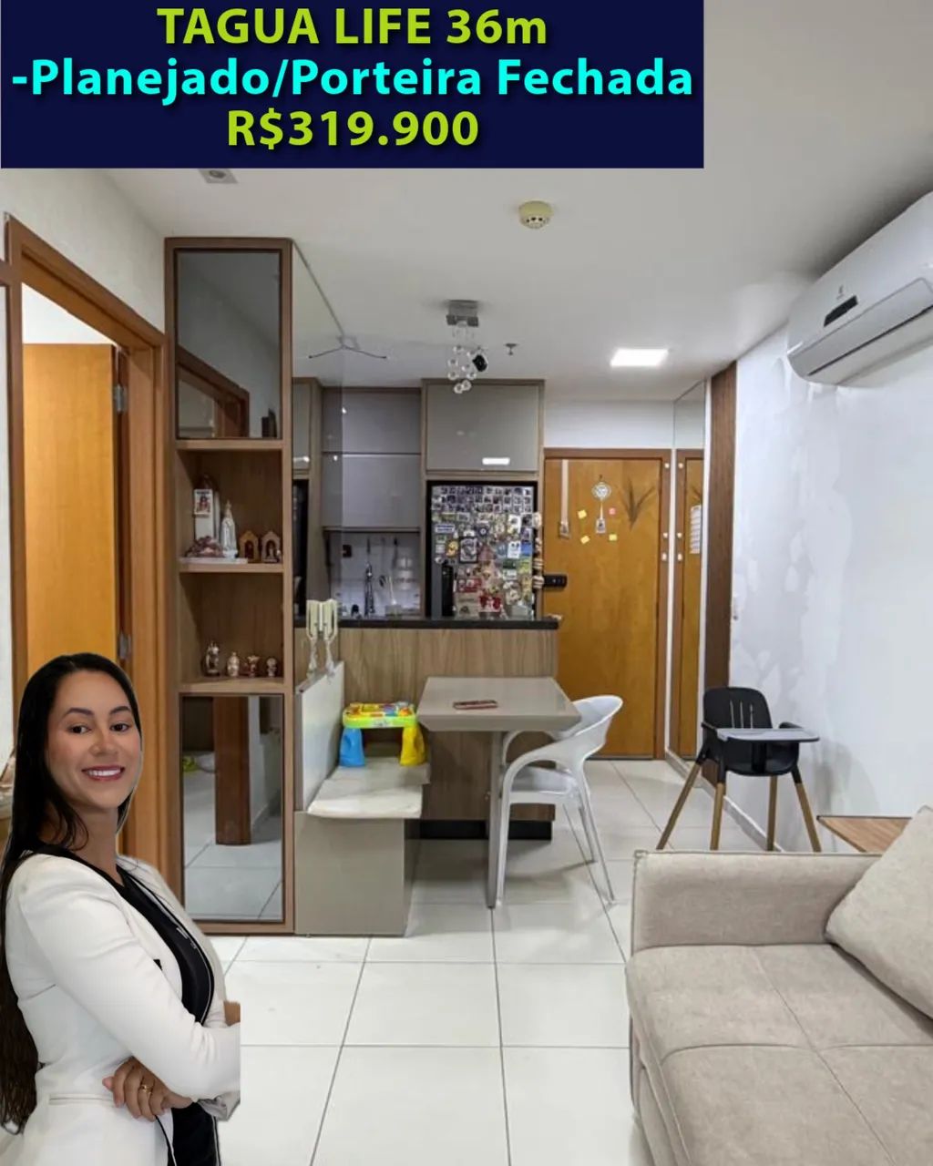TAGUÁ LIFE 36m - Mobiliado 