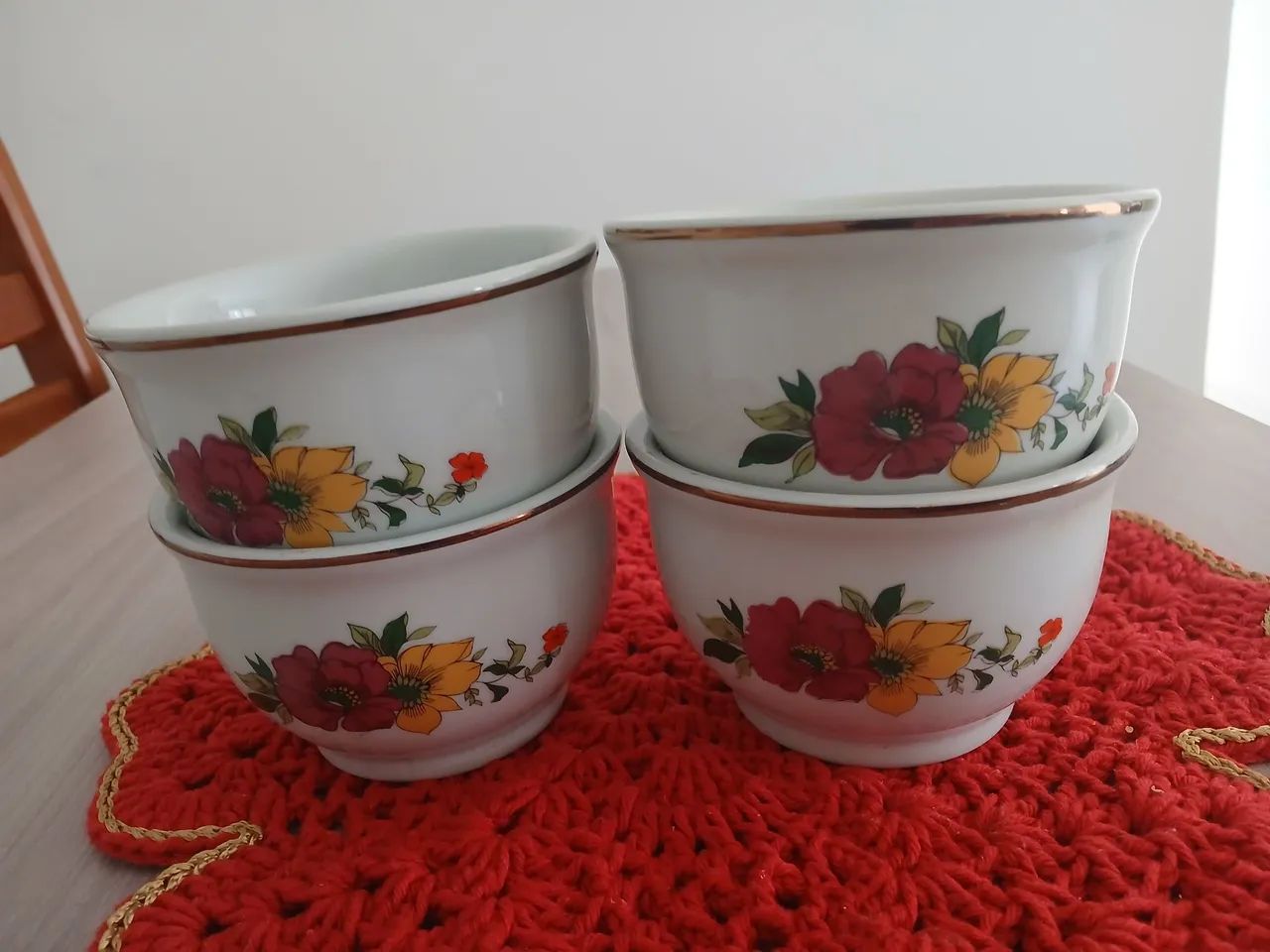 Jogo de bowls tigelas de porcelana 