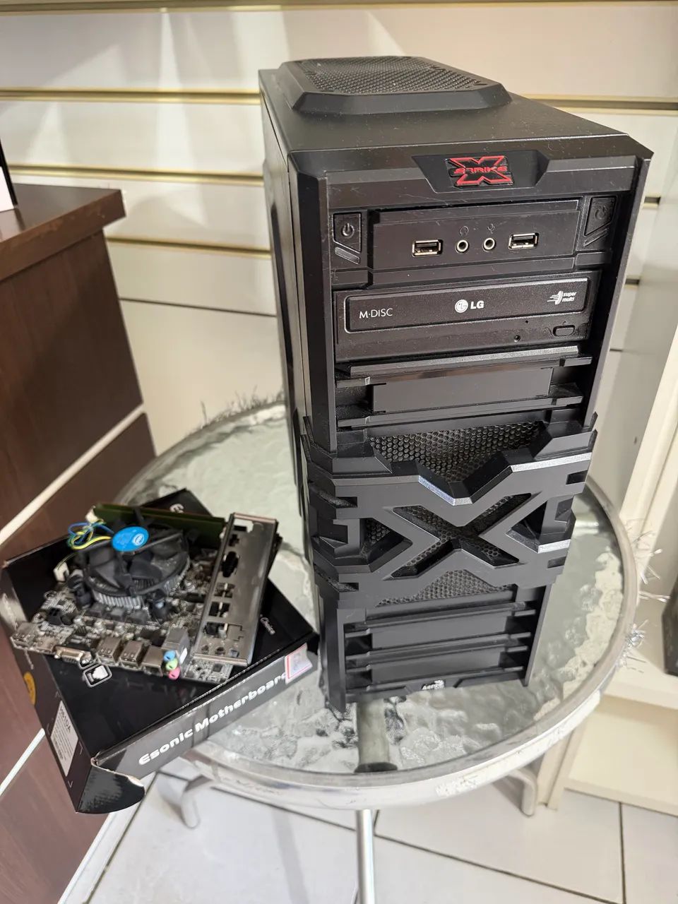 Kit Placa Completa e Gabinete Gamer Seminovo 