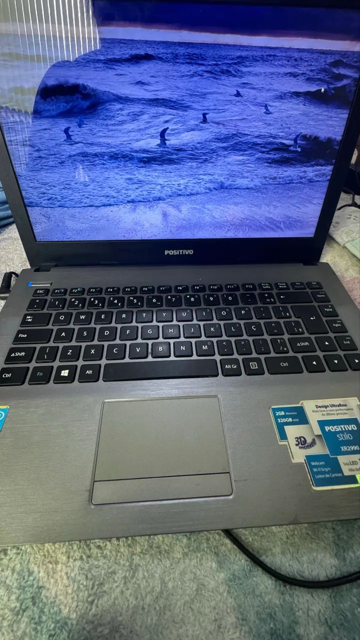 Vendo Notebook Positivo Stilo XR2990, em bom estado e funcionando. - Foto 2