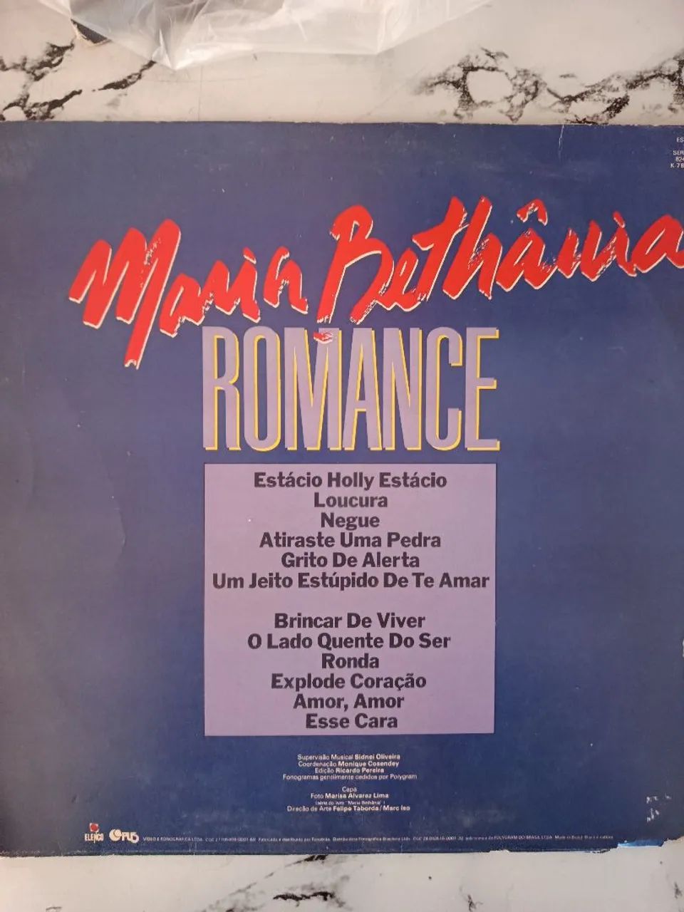 Vinil Maria Betânia, Romance - Foto 2