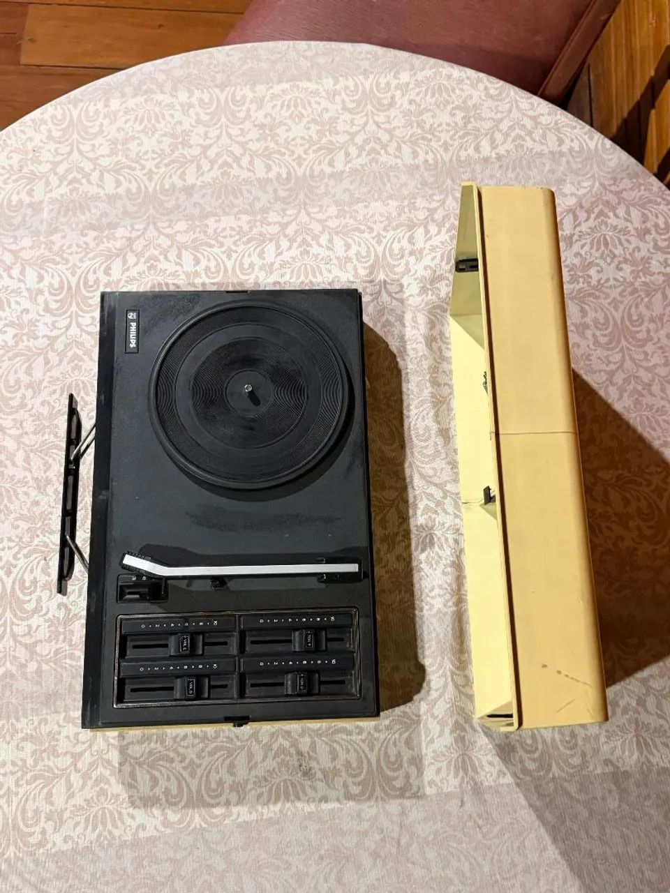 Toca disco vinil maleta Philips 623 antiguidades vintage funcionando 100% - Foto 3