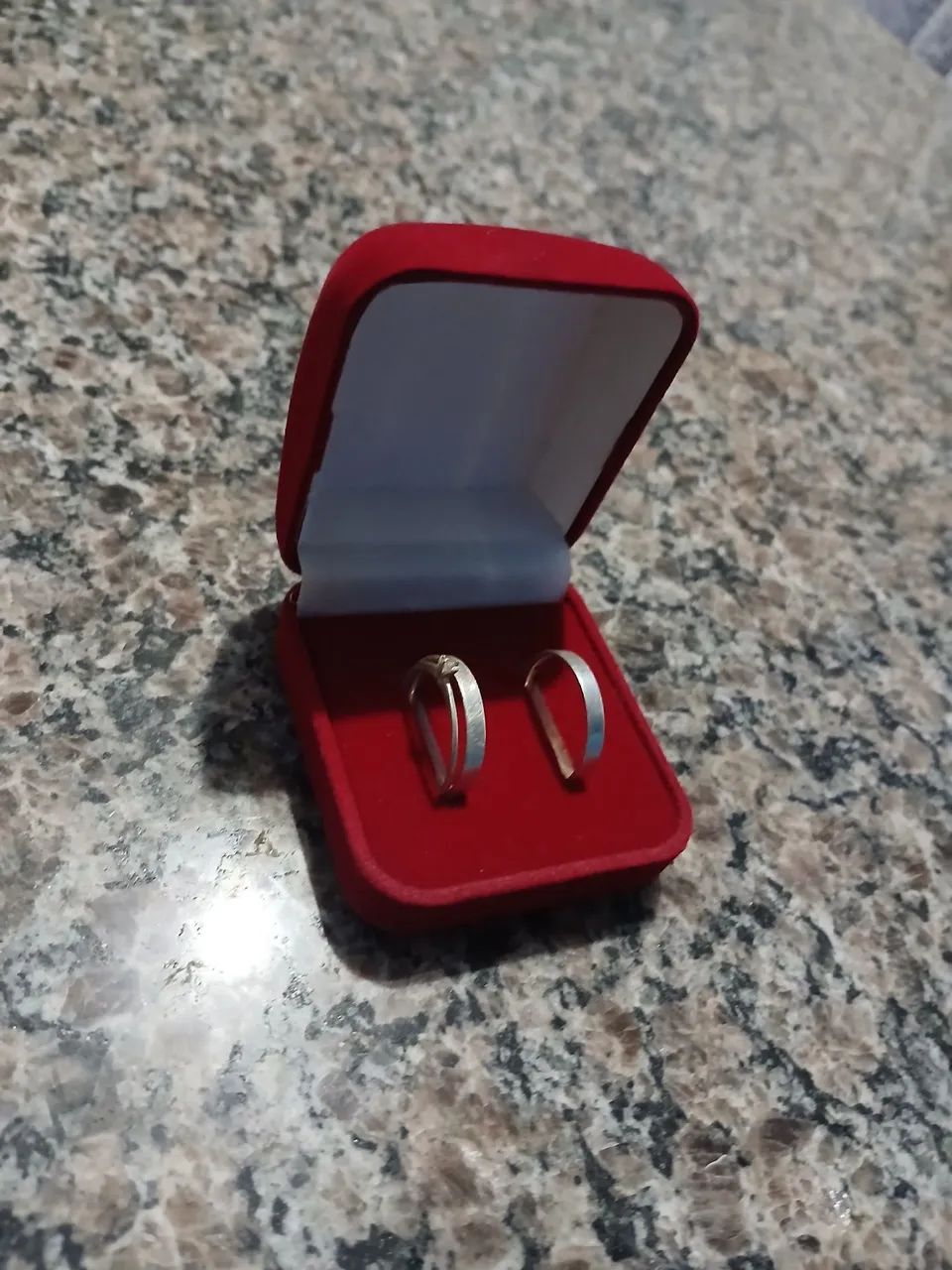 Aliança de casal,prata - Foto 2