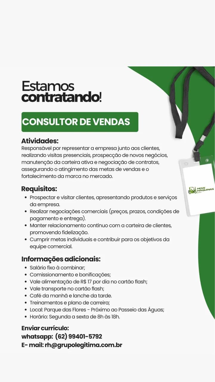 Consultor de vendas 