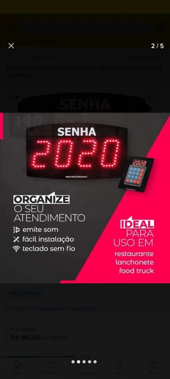 Painel chamador de senha digital - Foto 3