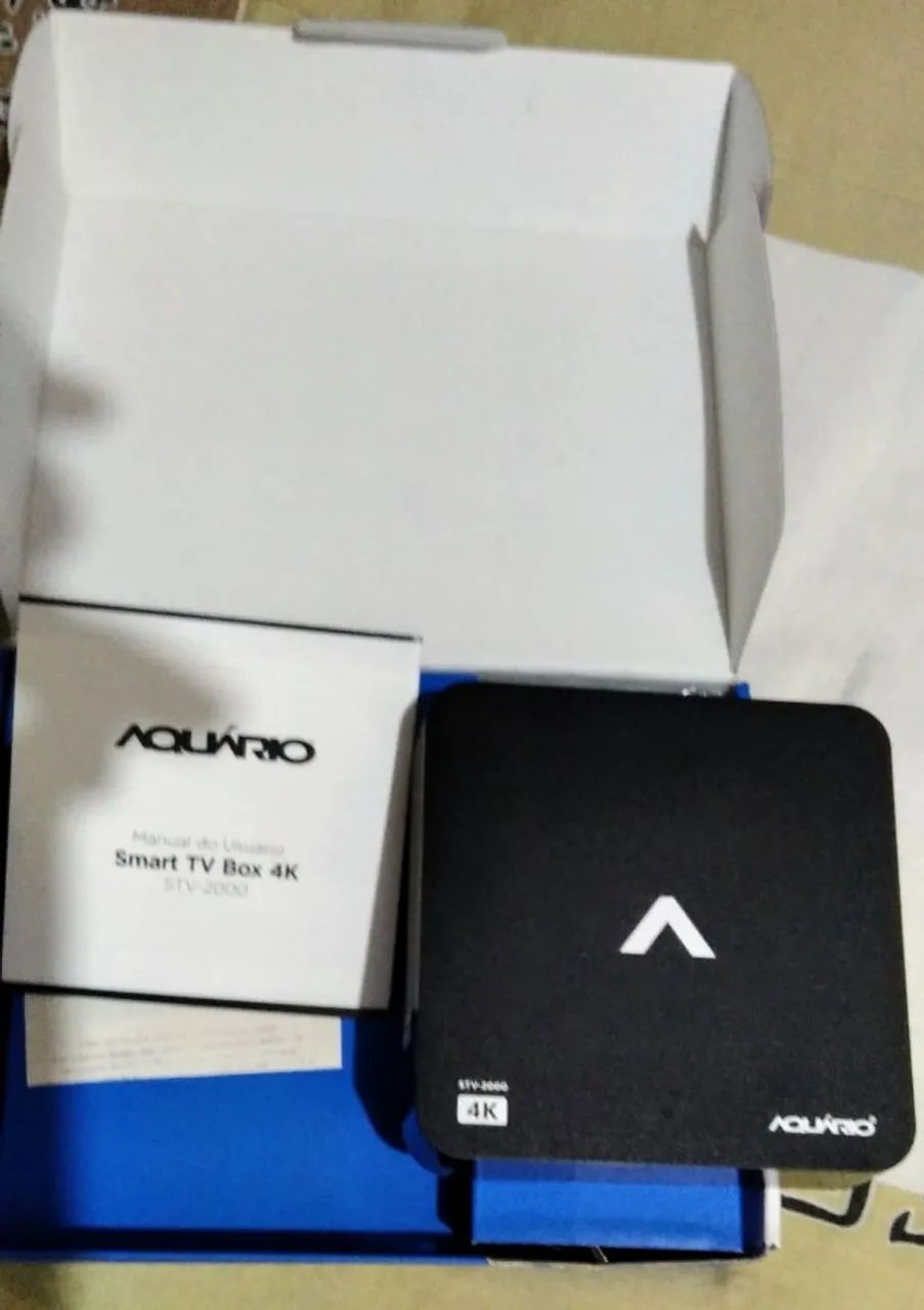 Vendo Smart TV Box 4k marca Aquarius  - semi-nova - Foto 4