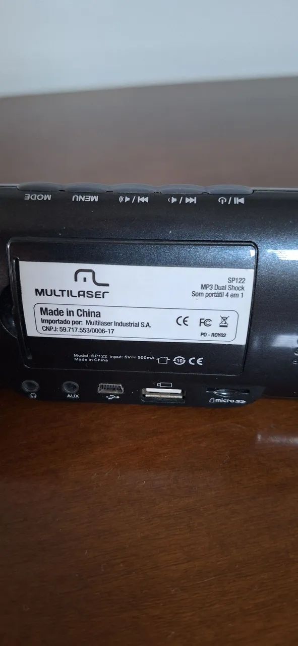 Mini caixa de som/rádio Multilaser SP122 - Foto 2