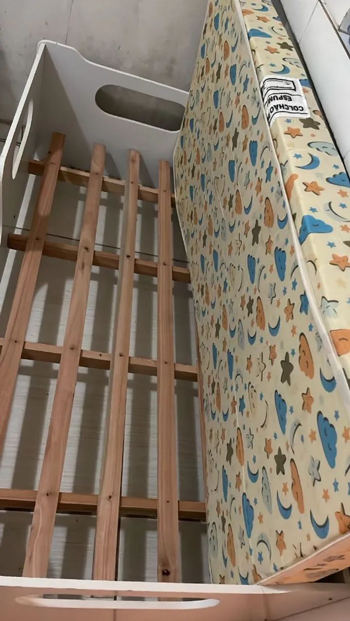 Mini cama com colchão  - Foto 4