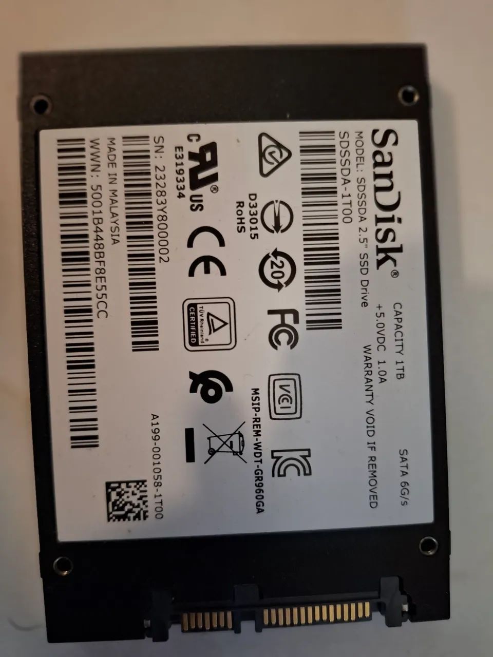 SSD SanDisk 1 Tb 100% - Foto 2